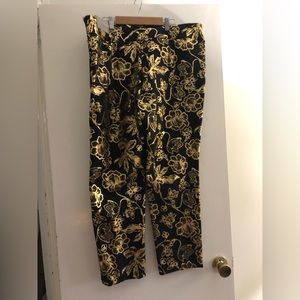 Soft Surroundings PXL NWT Black and Gold Pants
